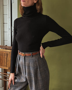 90s Celine Black Cashmere Sweater | S