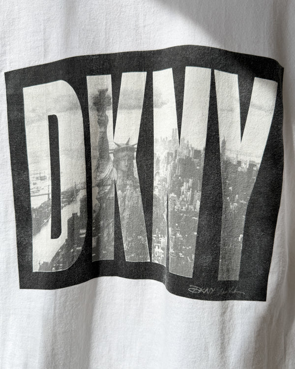 00s DKNY Logo T-Shirt | L - Lucky Vintage