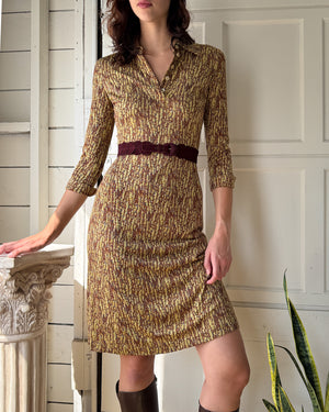 00s DVF Silk Jersey Dress | S