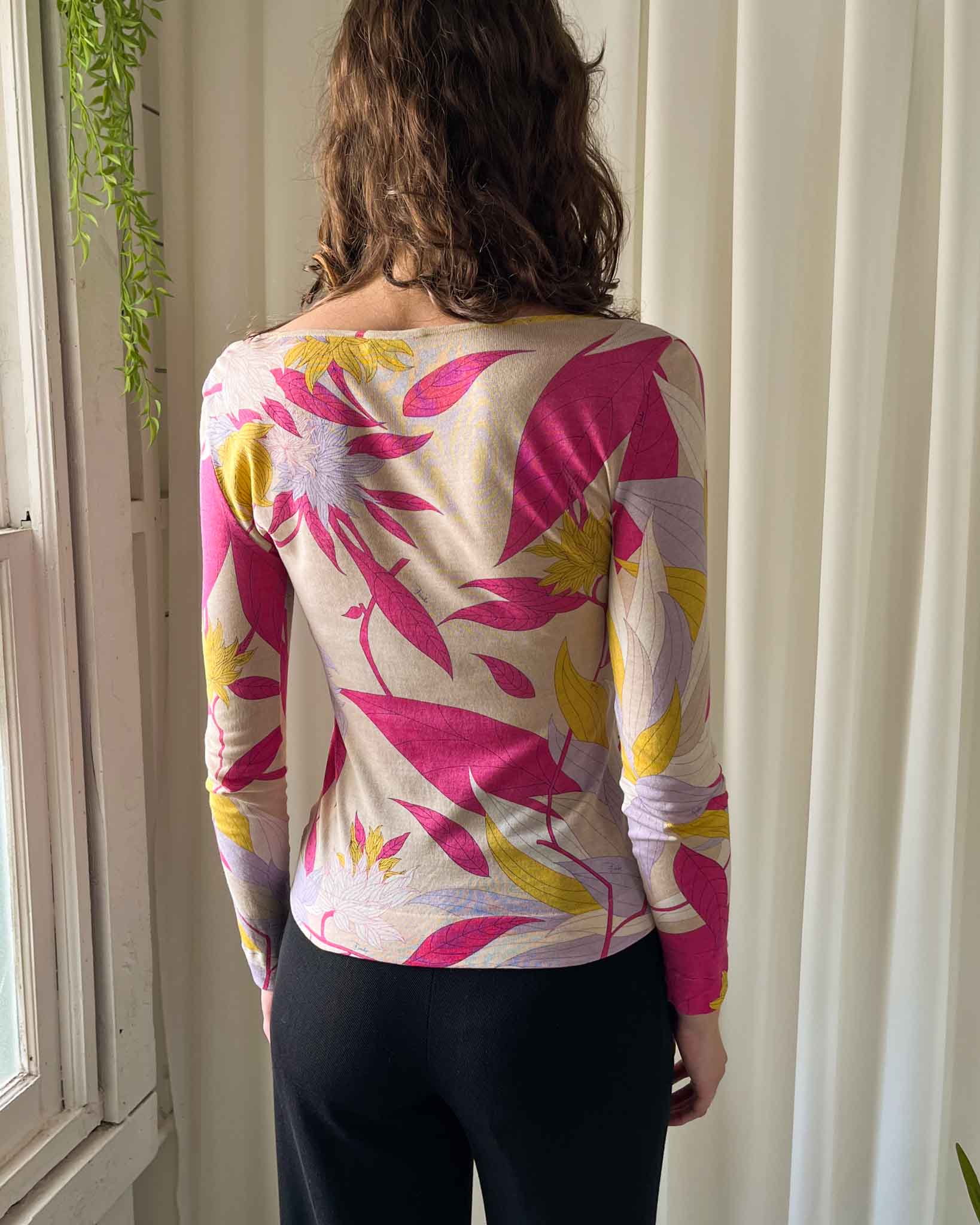 00s Pucci Floral Cardigan | S