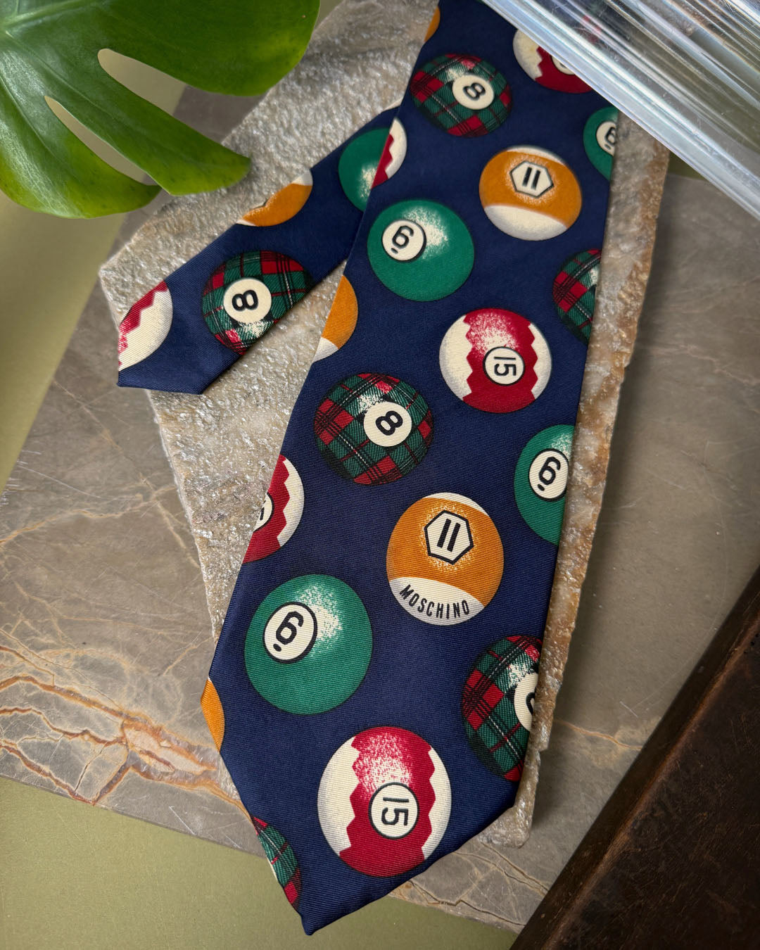 00s Moschino Silk Tie