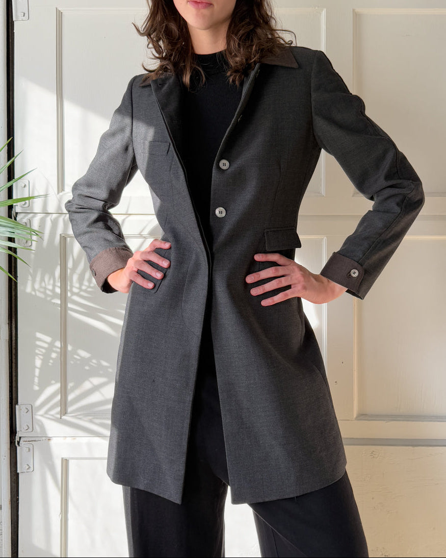 00s Tailored Wool Jacket | S - Lucky Vintage