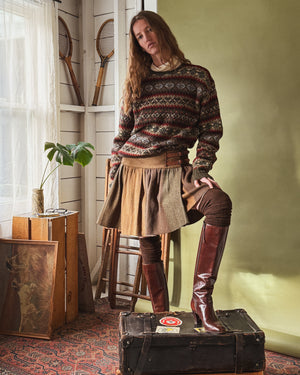 00s Ralph Lauren Wool Mini Skirt | S-M