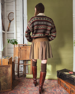 00s Ralph Lauren Wool Mini Skirt | S-M