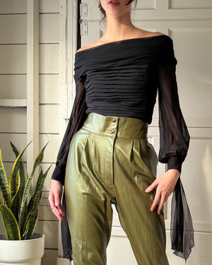 00s Tadashi Silk Blouse | M