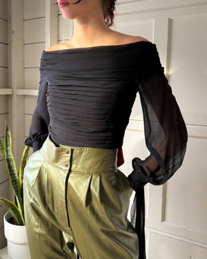 00s Tadashi Silk Blouse | M