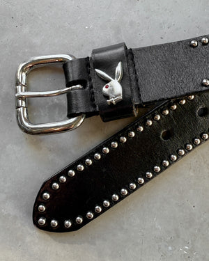00s Playboy Studded Leather Belt