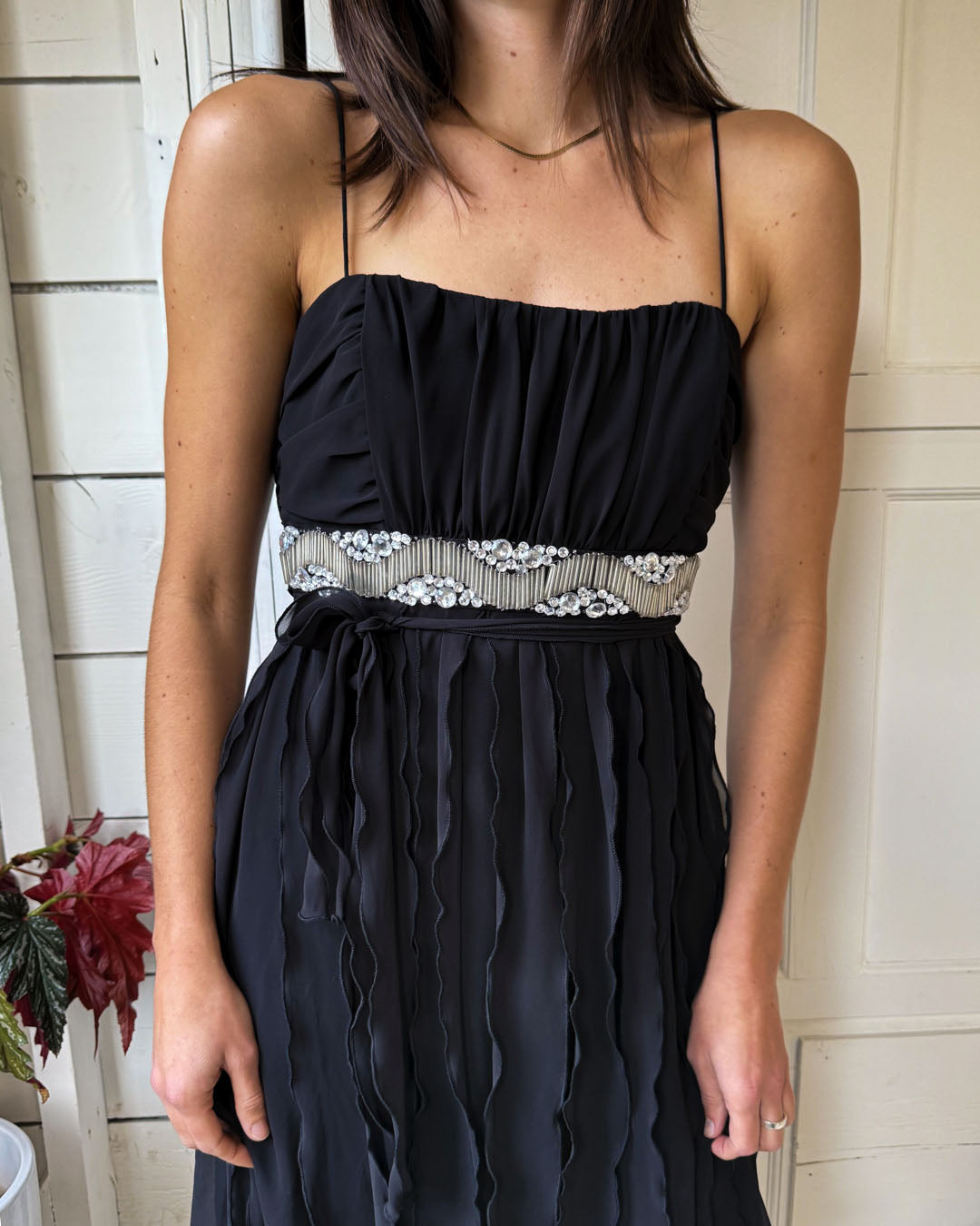 00s Beaded Silk Party Dress | S 00s Beaded Silk Party Dress | S