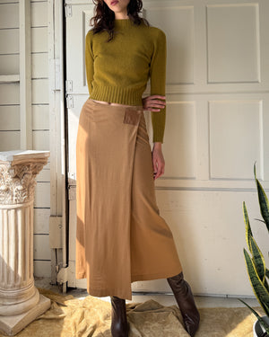 90s Wool Maxi Skirt | M