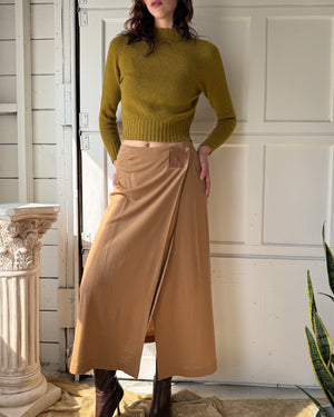 90s Wool Maxi Skirt | M