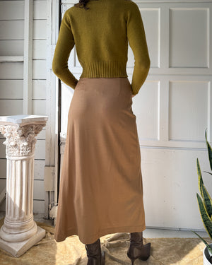 90s Wool Maxi Skirt | M