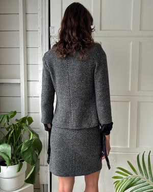 00s Cashmere Skirt Suit | S