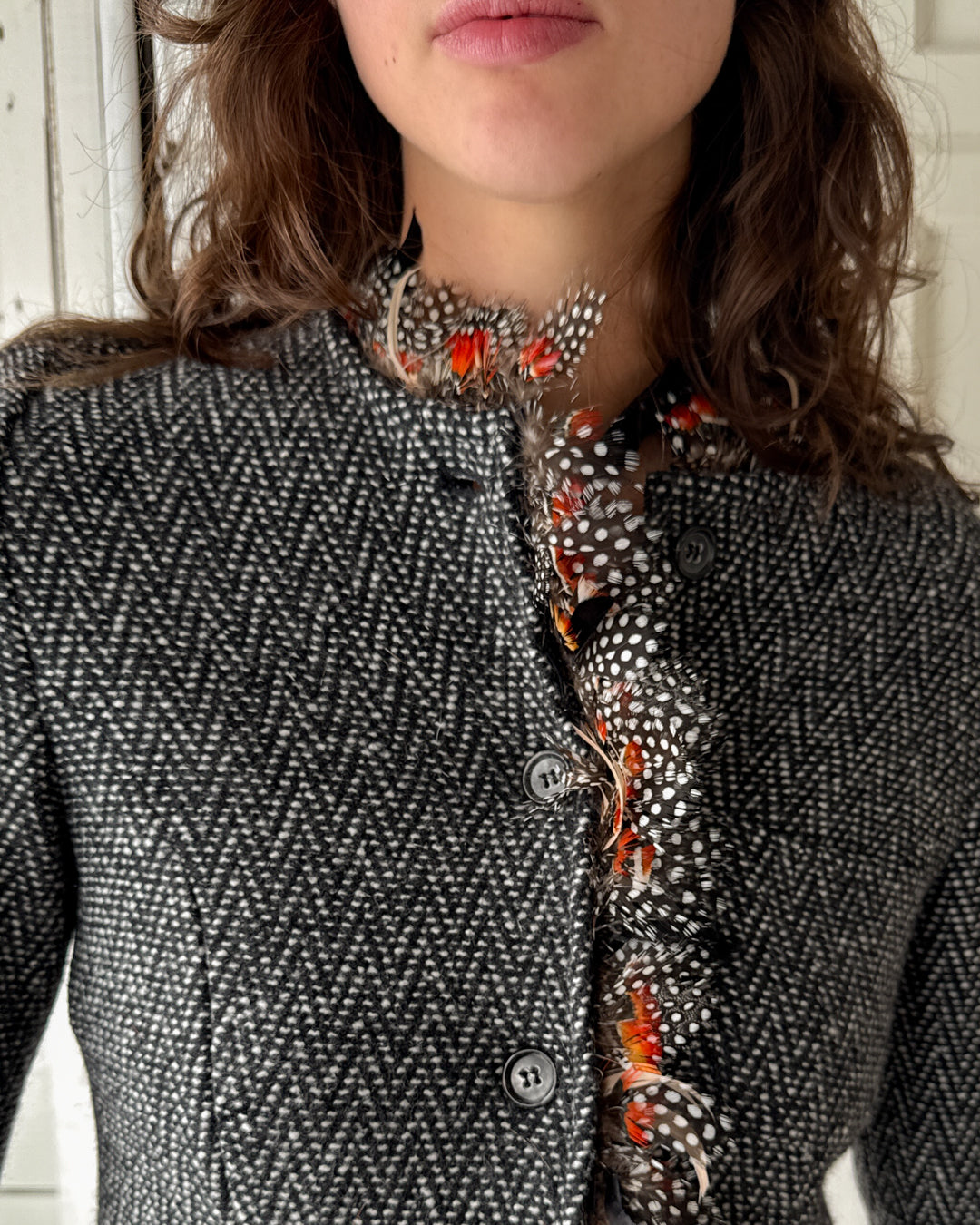 00s Cashmere Skirt Suit | S