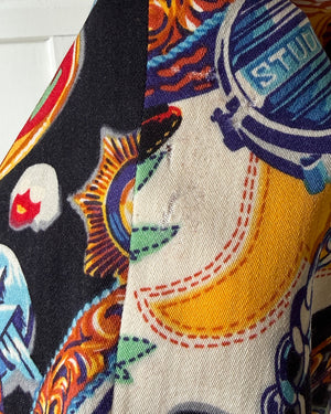 80s Kenzo Novelty Print Skirt | M