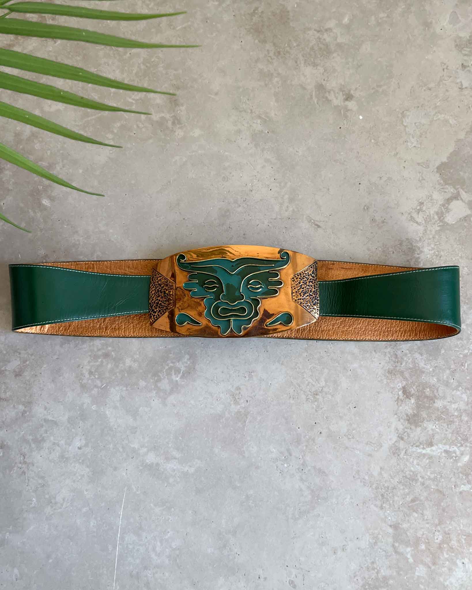 50s Casa de Maya Copper & Leather Belt
