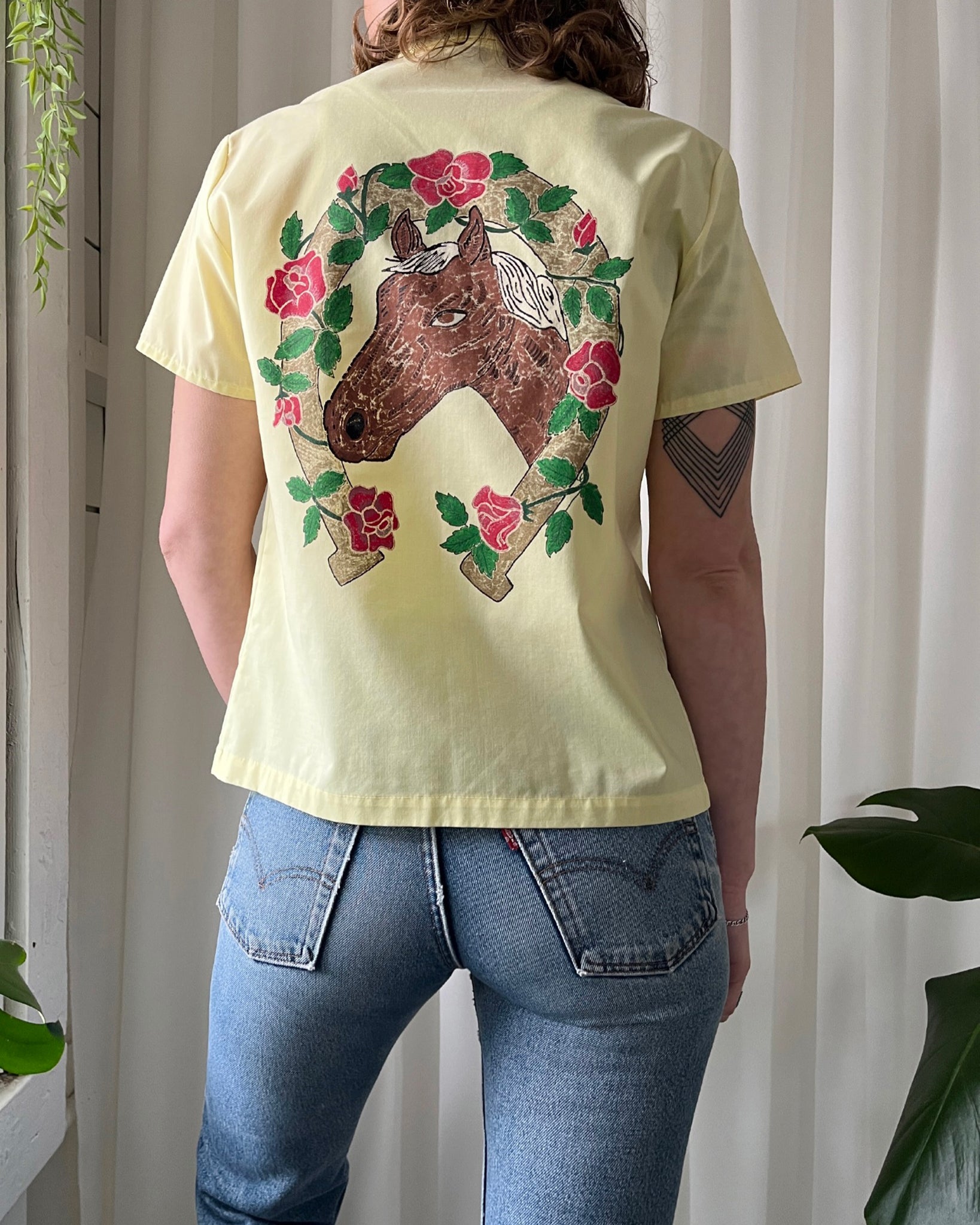 70s Painted Western Shirt
