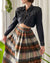 60s Plaid Mohair Skirt