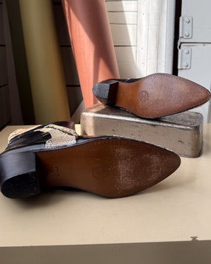 70s Snakeskin Ankle Boots | 11