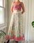 70s Semi Sheer Floral Maxi Skirt