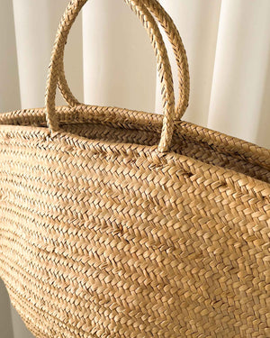 70s Oversized Raffia Beach Bag