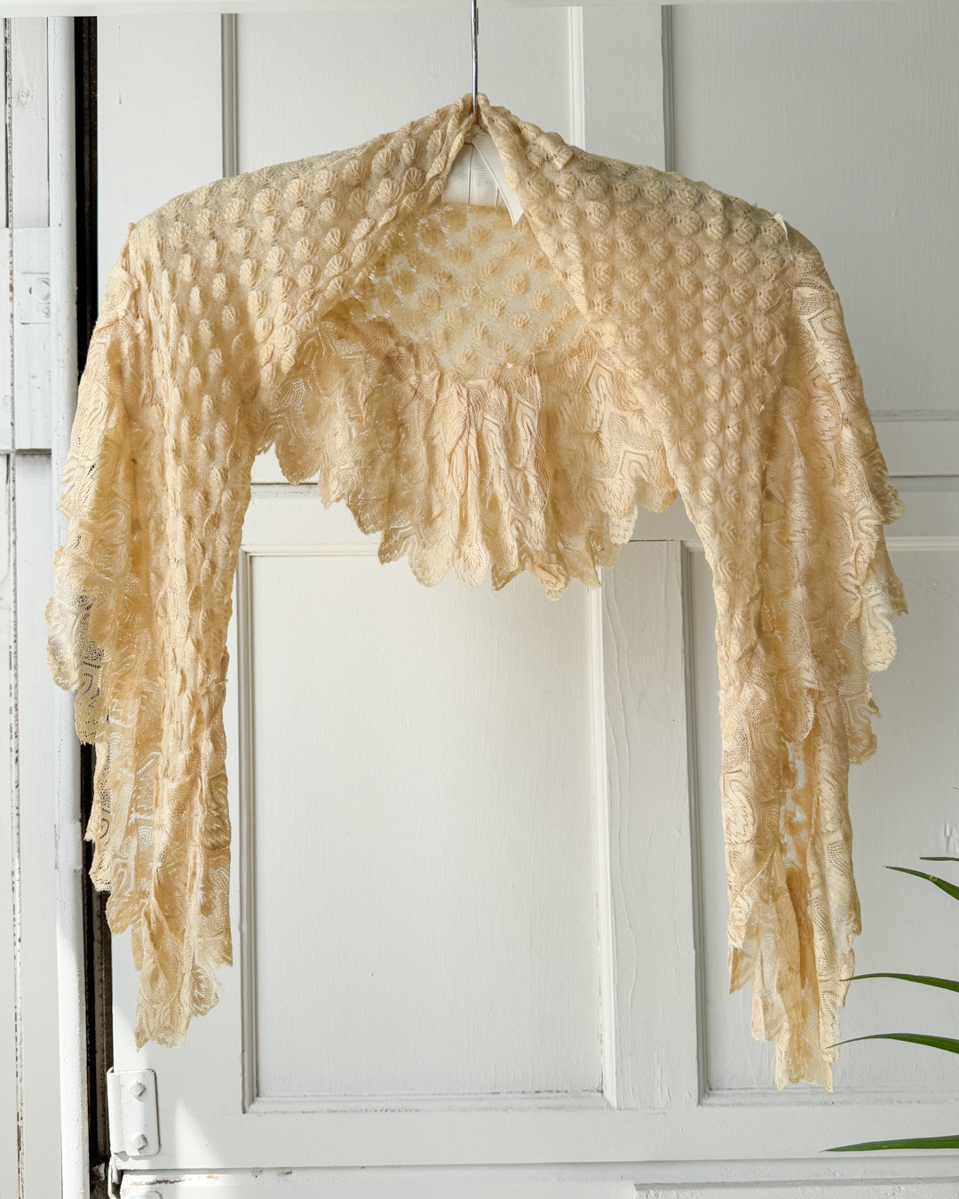 Antique 1860s Silk Shawl