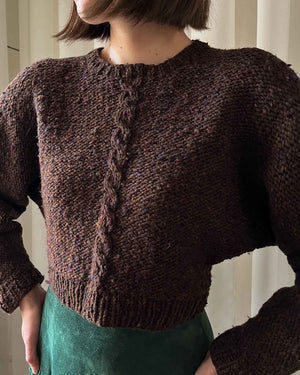 80s Perry Ellis Cropped Wool Sweater