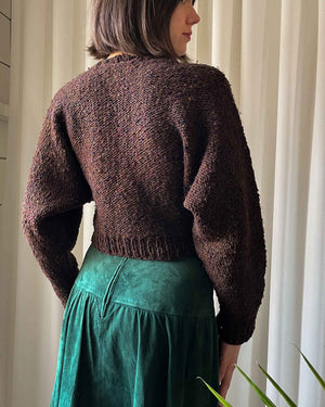 80s Perry Ellis Cropped Wool Sweater