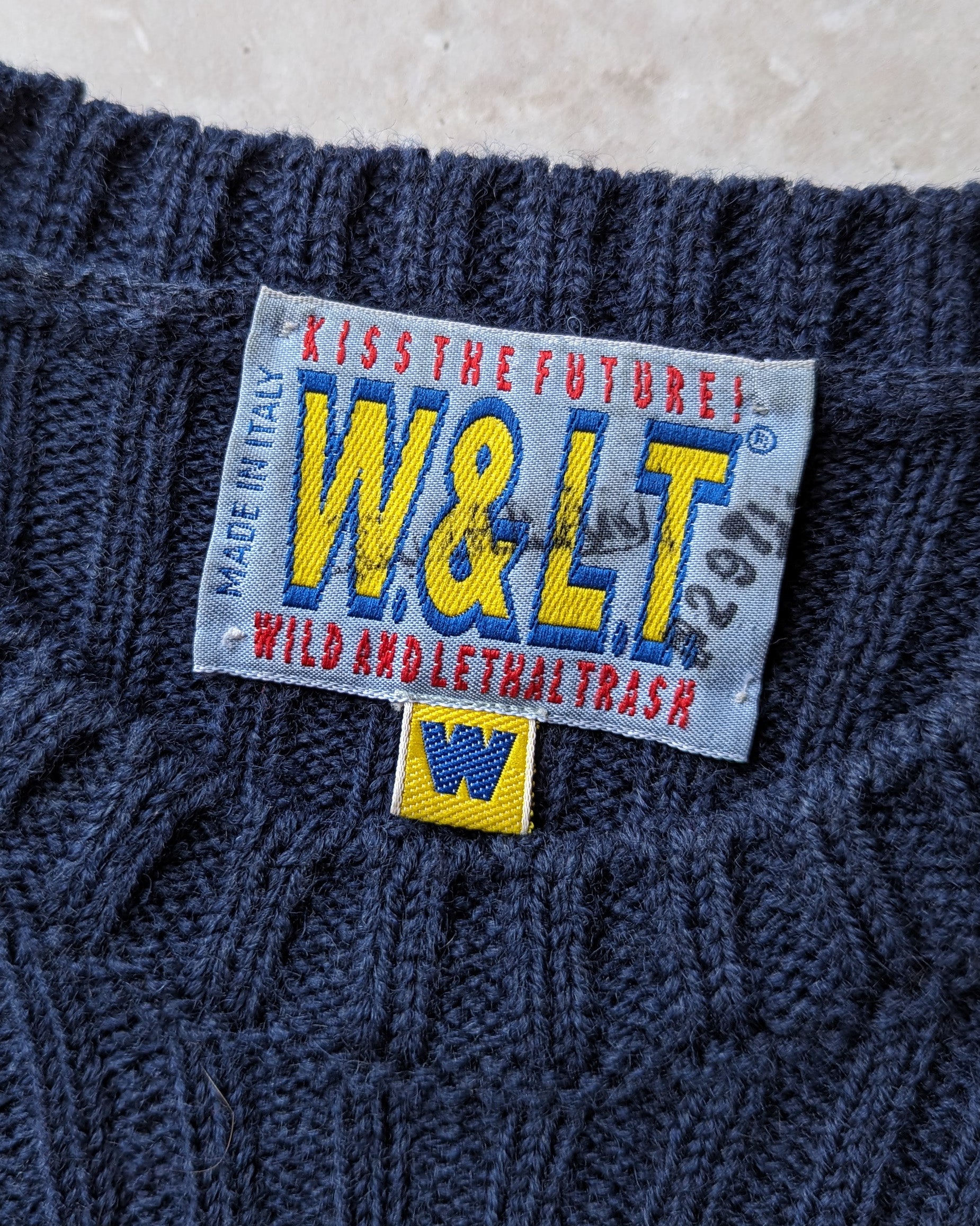 90s Wild & Lethal Trash One Sleeve Sweater | M