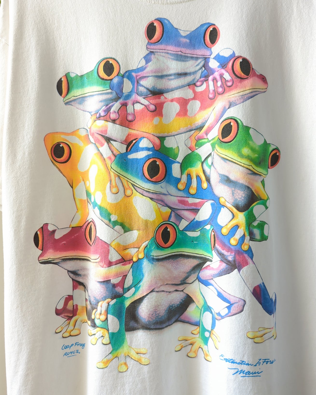 90s Frog Pile Up Tee - Lucky Vintage