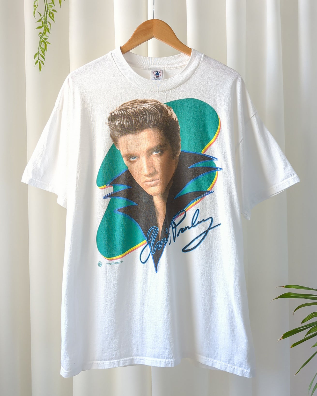 Lucky Vintage 90s Tropical Print Silk Shirt
