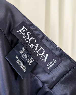 90s Escada Leather Skirt