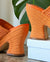 90s Orange Platform Heels