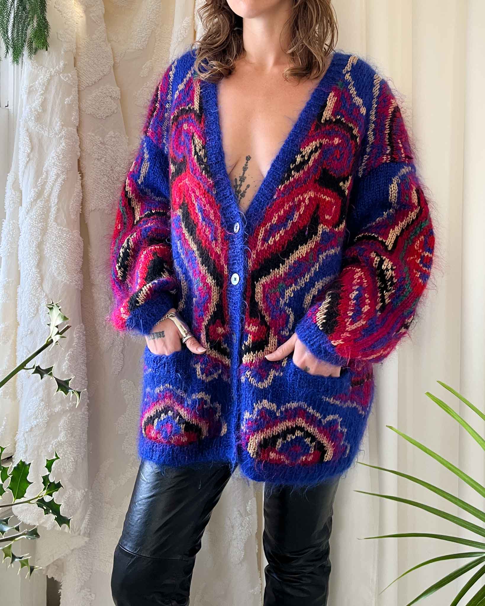 90s Mohair Cardigan Sweater