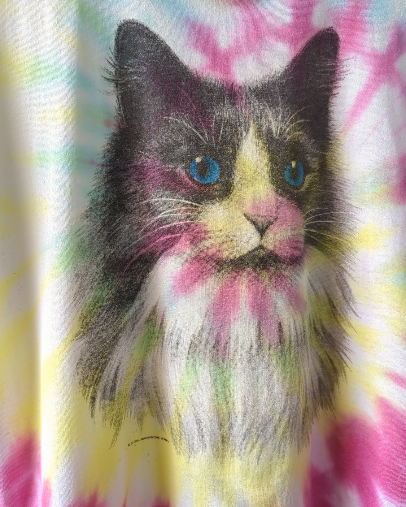 90s Kitty Tie Dye T-Shirt
