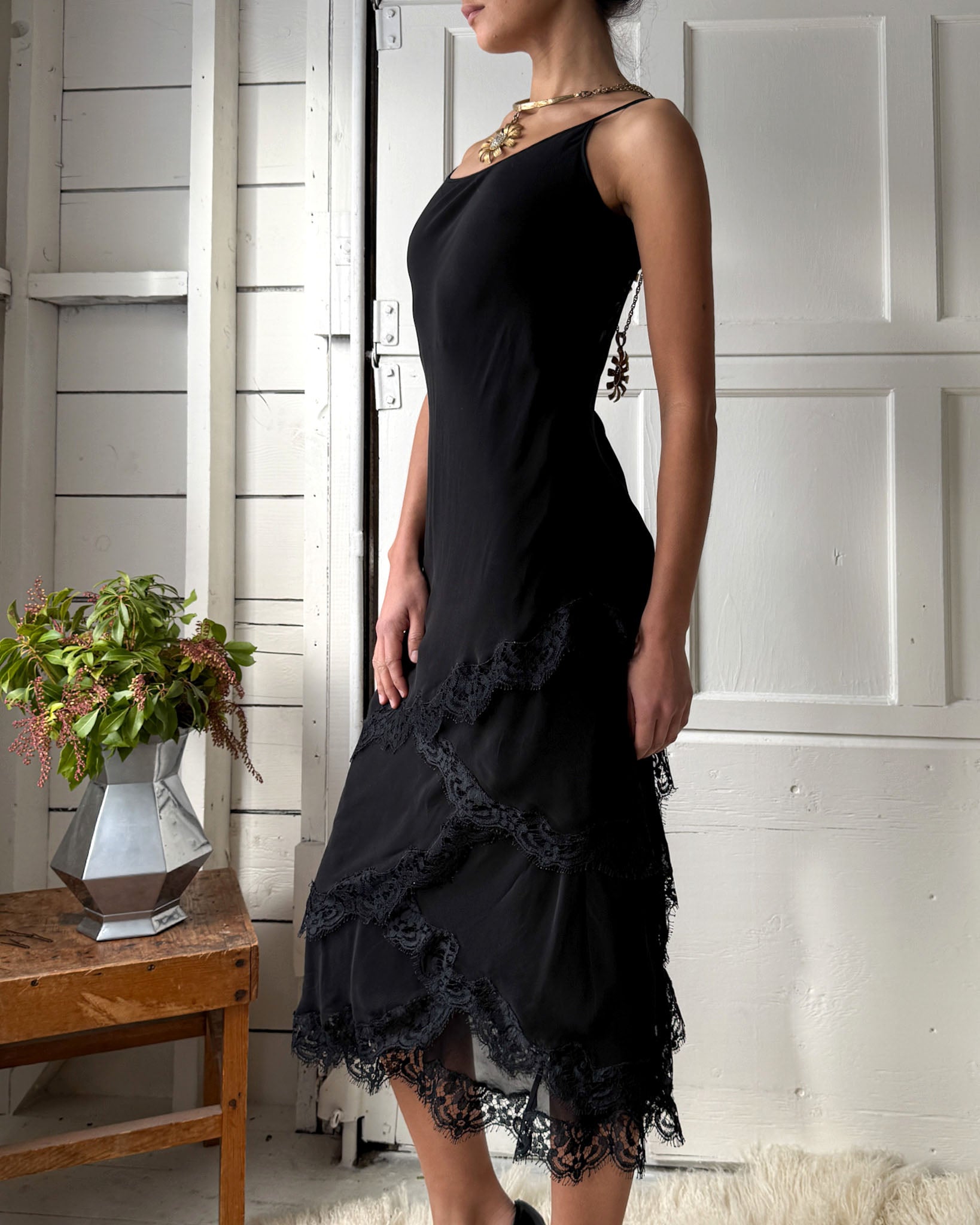 90s Alberta Ferretti Bias Cut Dress | S - Lucky Vintage 90s Alberta Ferretti Bias Cut Dress | S - Lucky Vintage
