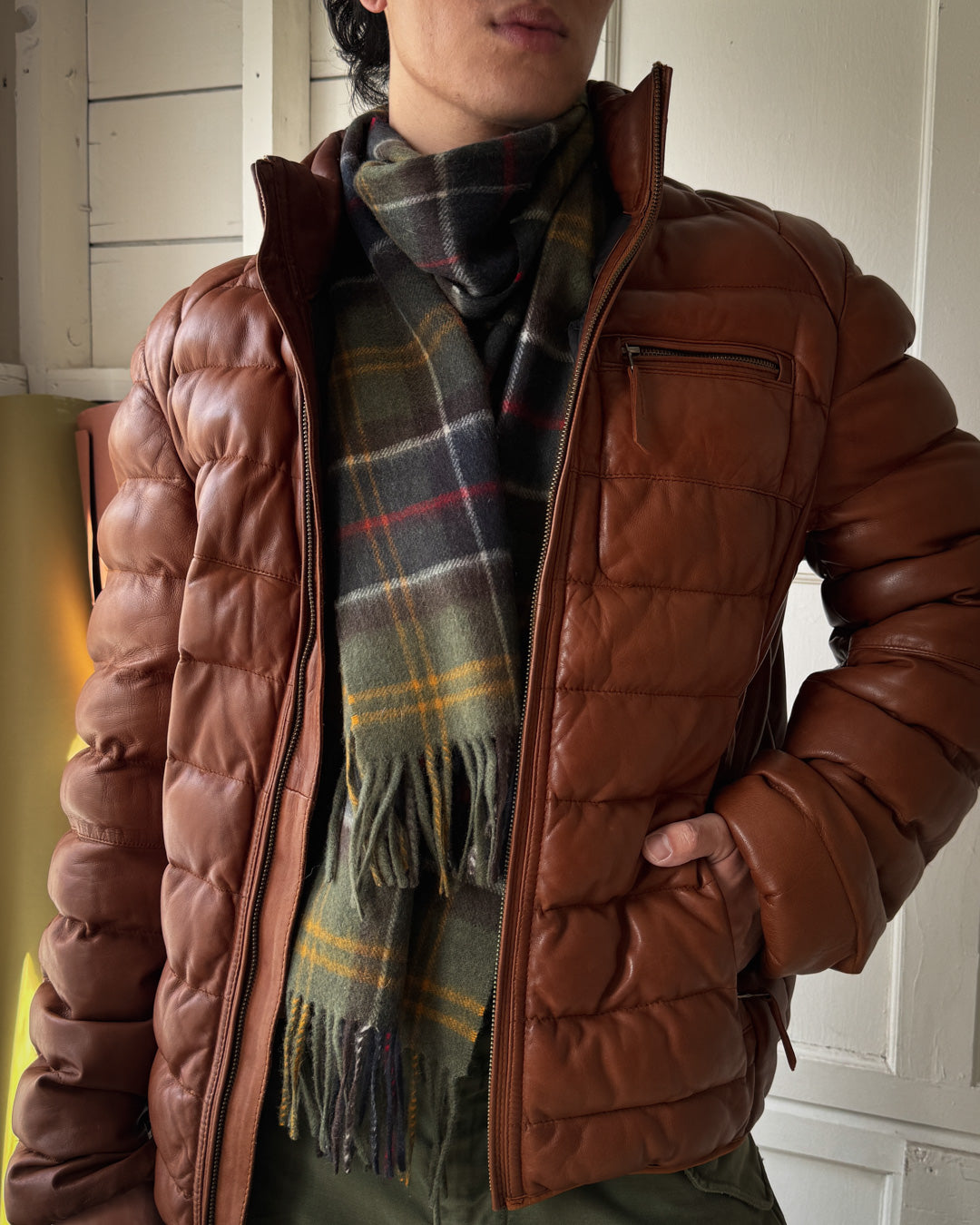 Barbour Plaid Merino Scarf