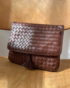 Bottega Veneta Napa Intrecciato Shoulder Bag