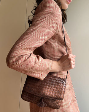 Bottega Veneta Napa Intrecciato Shoulder Bag