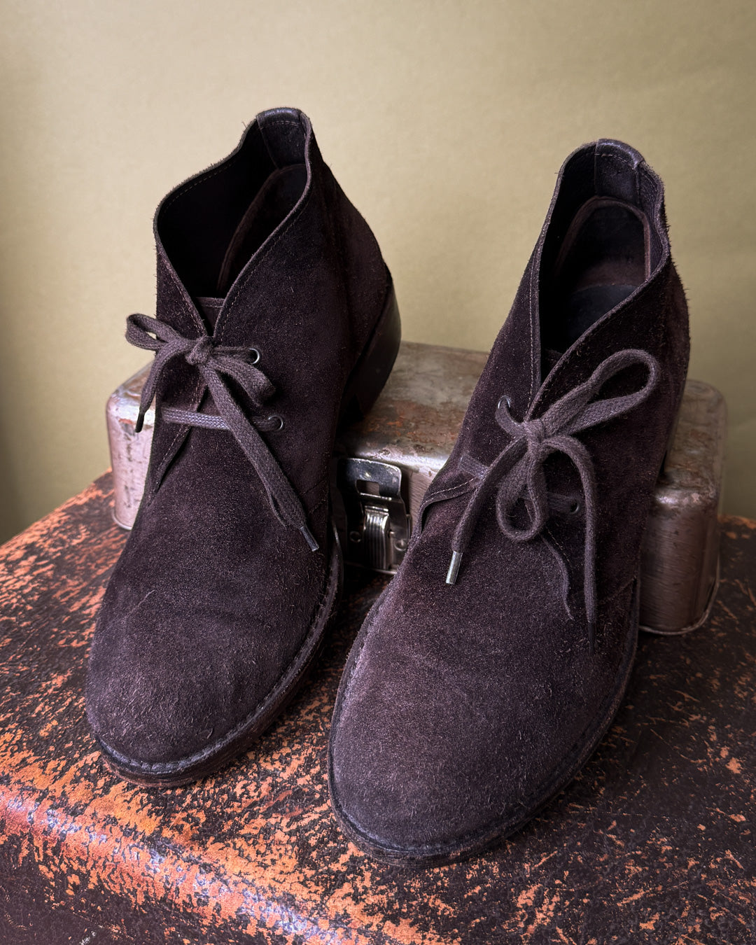 Bottega Veneta Brown Suede Ankle Boots | 8