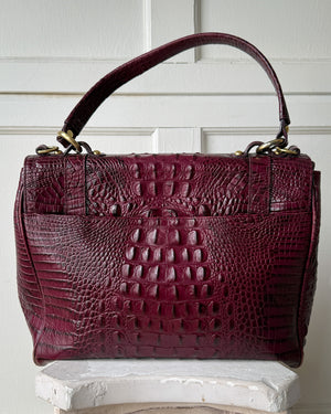 00s Brahmin Croc Embossed Bag