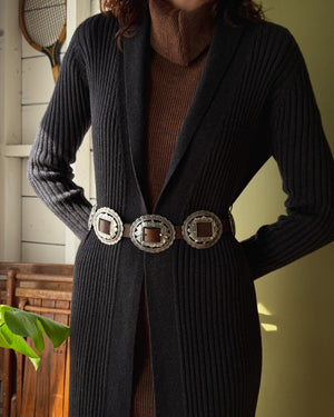 90s Brighton Sunflower Concho Belt