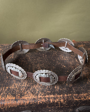 90s Brighton Sunflower Concho Belt