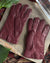 90s Brooks Brothers Burgundy Leather Gloves