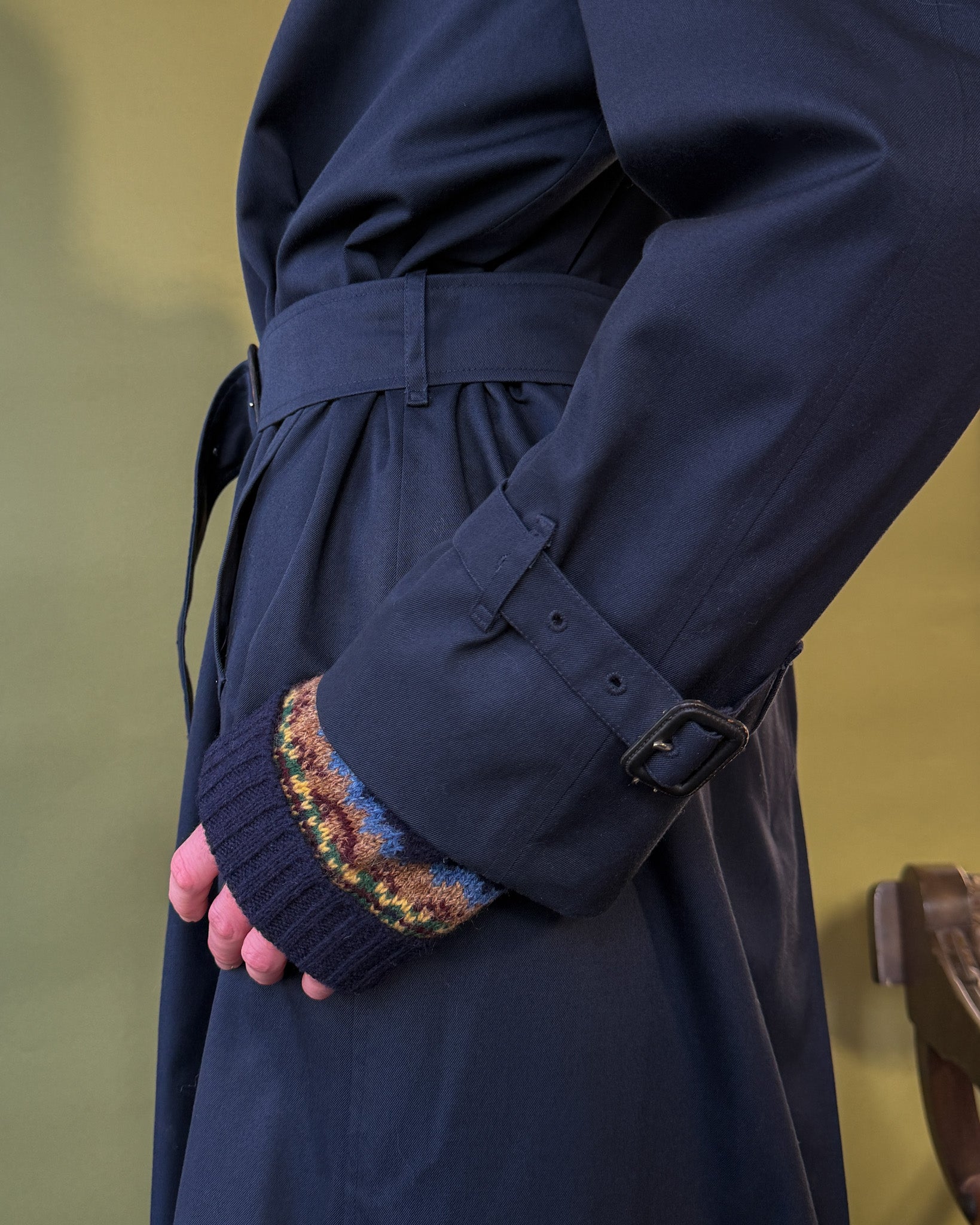 80s Burberry Belted Trench | M-L