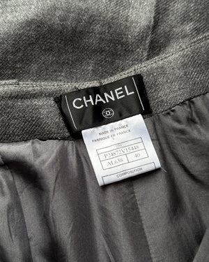 05 Chanel Gray Cashmere Pants | S