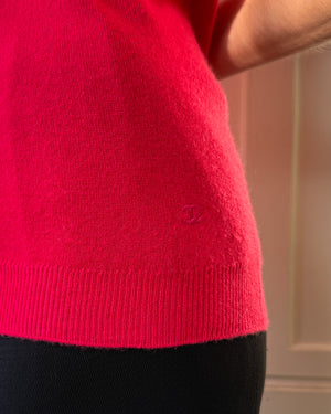 Chanel Pink Cashmere Sweater | M