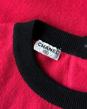 Chanel Pink Cashmere Sweater | M