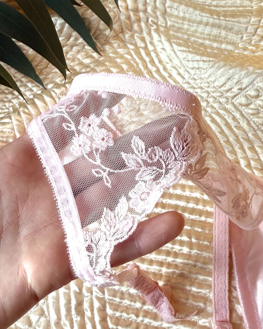 80s Christian Dior Pink Garter | XS-M