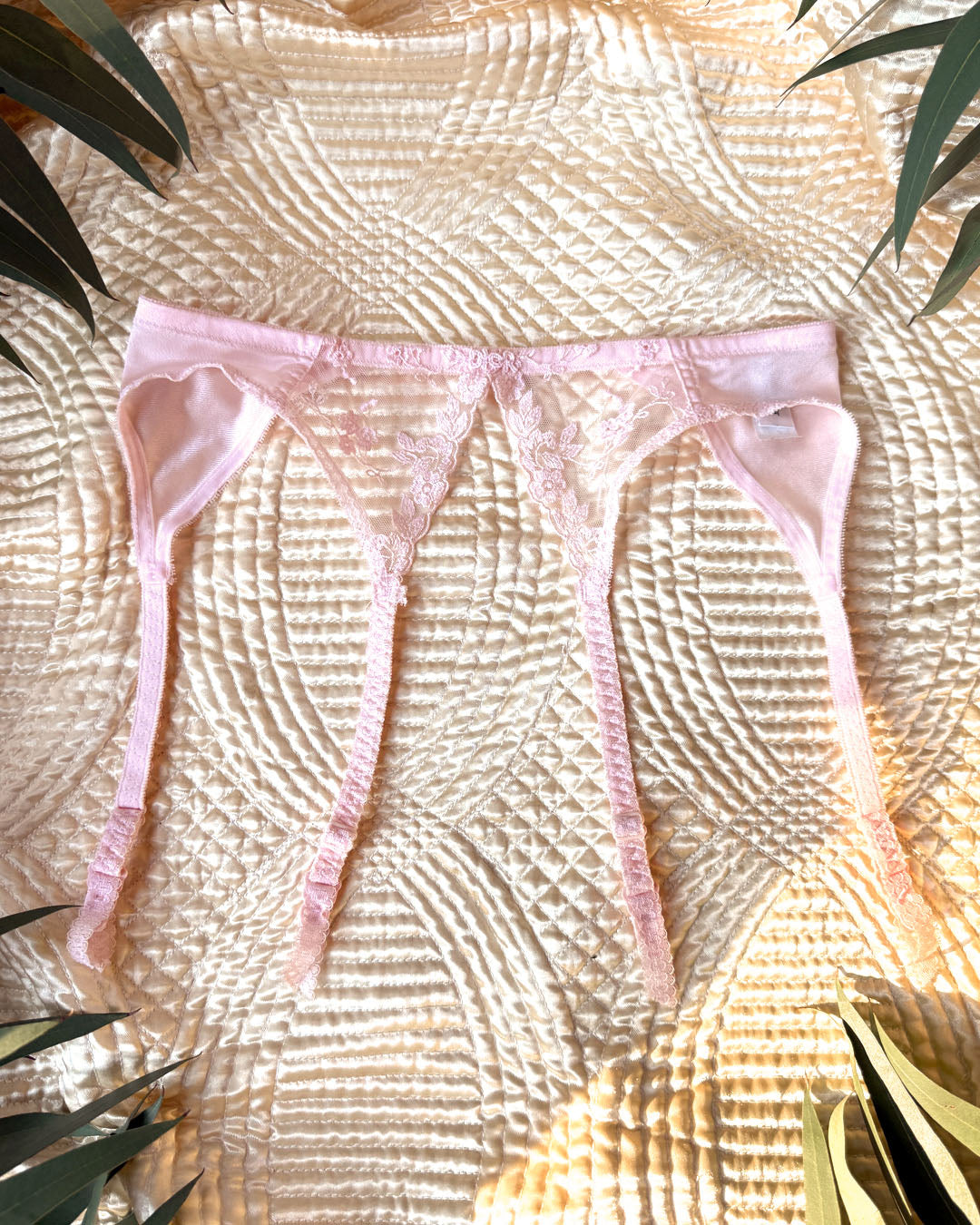 80s Christian Dior Pink Garter | XS-M - Lucky Vintage