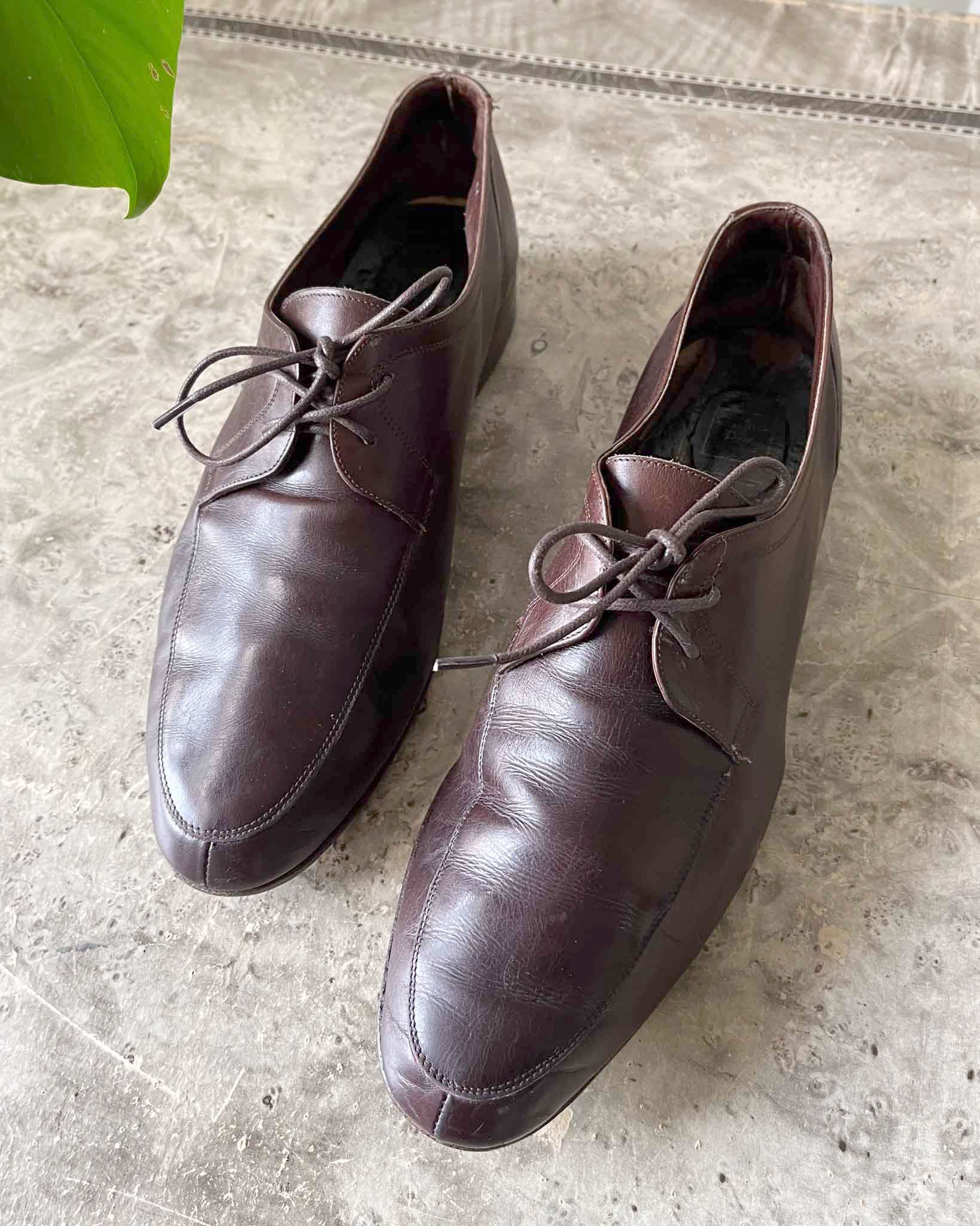 80s Dior Brown Leather Oxfords